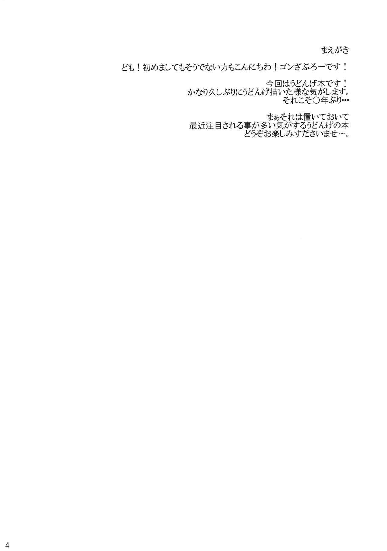 (Reitaisai 14) [Yuugen Jikkou (Gonzaburo-)] Haru no Usagi wa Ousei de (Touhou Project) (例大祭14) [有言実行 (ゴンざぶろー)] 春の兎は旺盛で (東方Project)