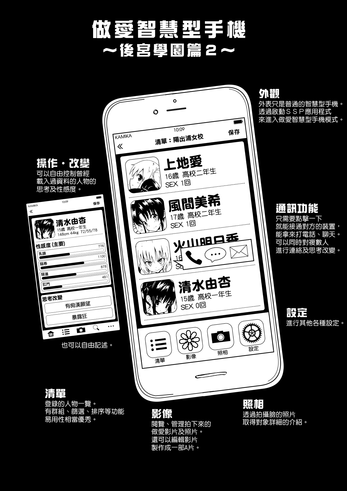 [Kamikadou (Ginyou Haru)] SEX SMART PHONE ~Harem Gakuen Hen 2~ [Chinese] [Den個人漢化] [Digital] [かみか堂 (銀曜ハル)] セックススマートフォン～ハーレム学園編2～ [中国翻訳] [DL版]
