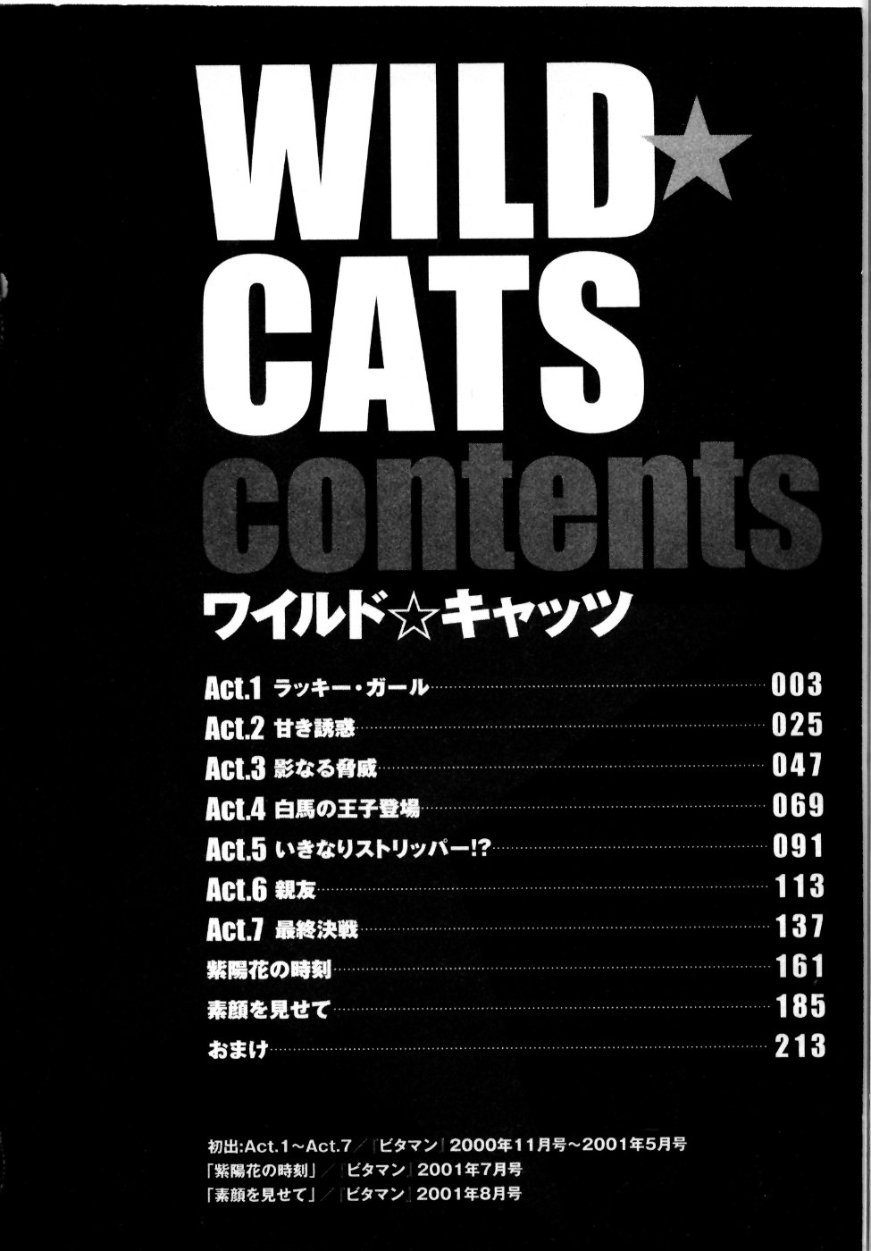 [Takumi Kobayashi} Wild cats [小林拓己] ワイルド☆キャッツ(マーク無し)