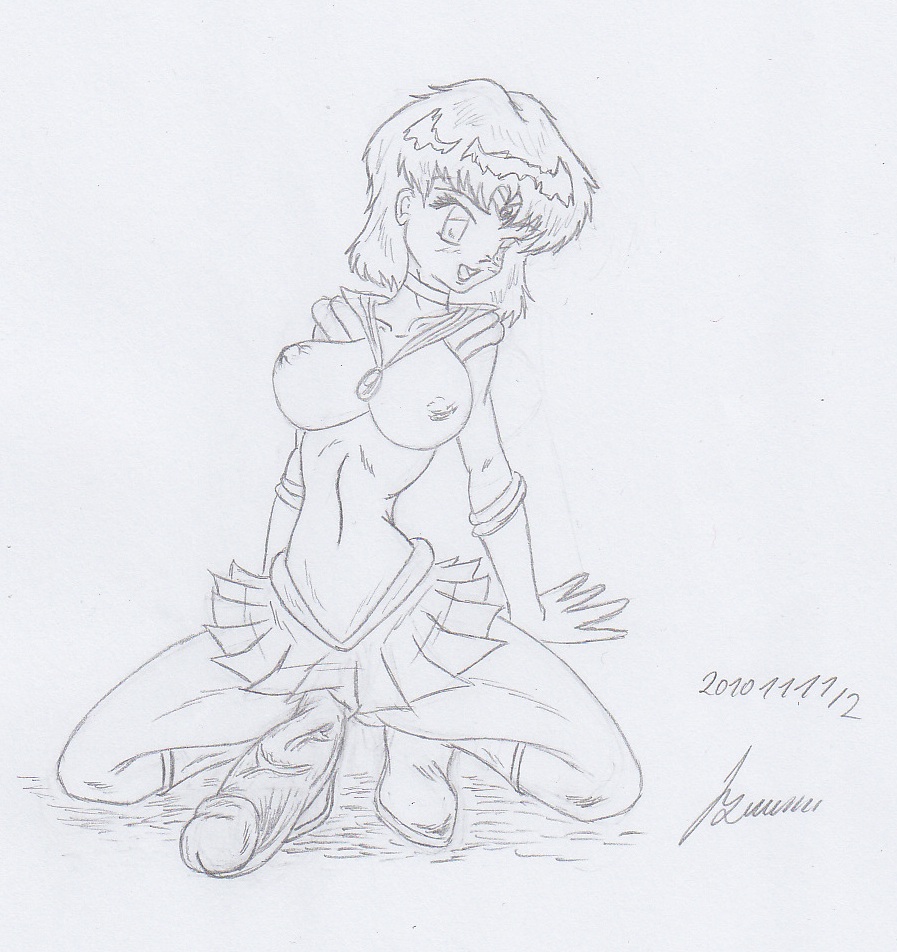 My miny Sailor Mercury Sketches work_1 