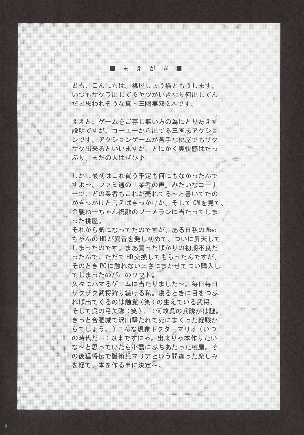 (C63) [U.R.C (Momoya Show-Neko)] In Sangoku Musou (Dynasty Warriors) [Chinese] (C63) [U.R.C (桃屋しょう猫)] 淫・三國夢想 (真・三國無双) [中国翻訳]