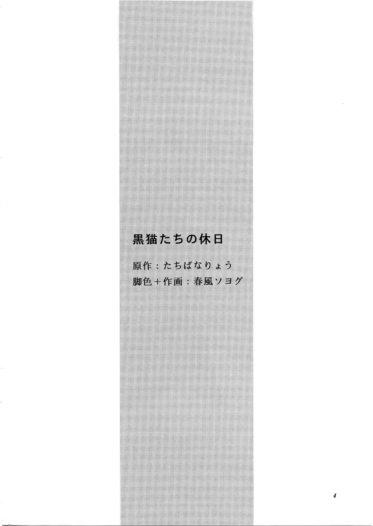 (C63) [GUST (Harukaze Soyogu)] Kuroneko-tachi no Kyuujitsu ~A Peaceful Day~ (Noir) [Chinese] (C63) [GUST (春風ソヨグ)] 黒猫たちの休日 ~A Peaceful Day~ (ノワール) [中文翻譯]